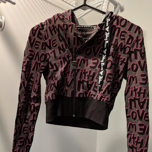 Abbey Dawn Cropped Hoodie